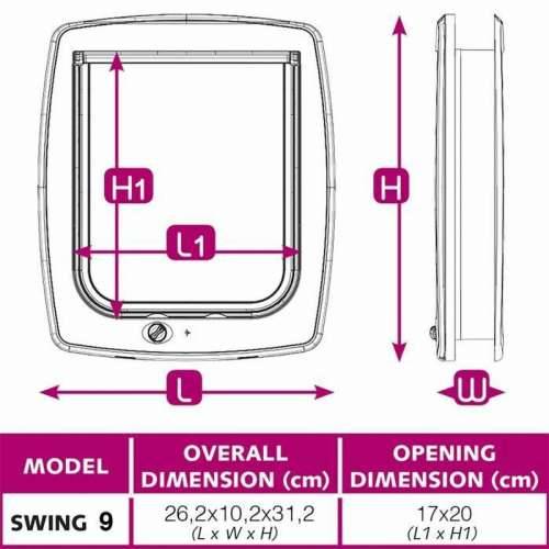 Spremnik za mačku Ferplast Swing 9 26,2 x 10,2 x 31,2 cm Smeđa Plastika Cijena