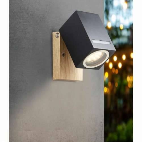 Rasvjetna tijela za zid Brilliant Galeni Crna Prirodno Metal Kristal 20 W GU10 Cijena