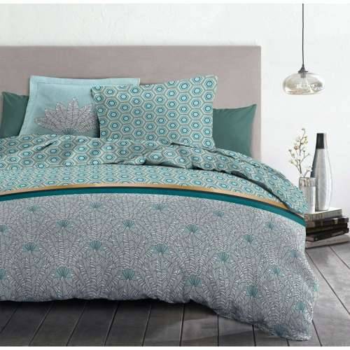 Set pokrivača za poplun HOME LINGE PASSION Bijela Zelena Smaragdno zeleno Bračni krevet 240 x 260 cm Cijena