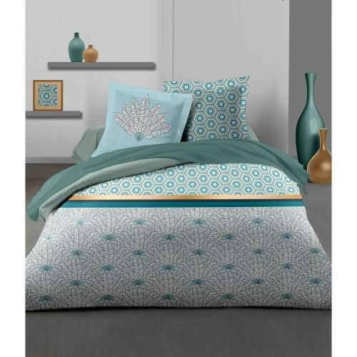 Set pokrivača za poplun HOME LINGE PASSION Bijela Zelena Smaragdno zeleno Bračni krevet 240 x 260 cm Cijena