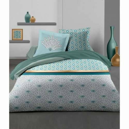 Set pokrivača za poplun HOME LINGE PASSION Bijela Zelena Smaragdno zeleno Bračni krevet 240 x 260 cm Cijena