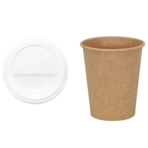papirnate šalice za kavu s poklopcima 1000 kom 8 oz 200 ml - 1 200 ml Cijena