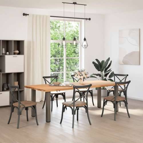 Noge za konzolni stol 4 kom. Prirodni čelik 72-74 cm Čelik - Prirodna 72-74 cm (80 mm) 1 Cijena
