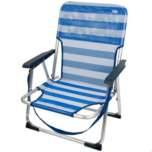 Stolica za za plažu Aktive Sklopiv Plava 44 x 72 x 35 cm (4 kom.) Cijena