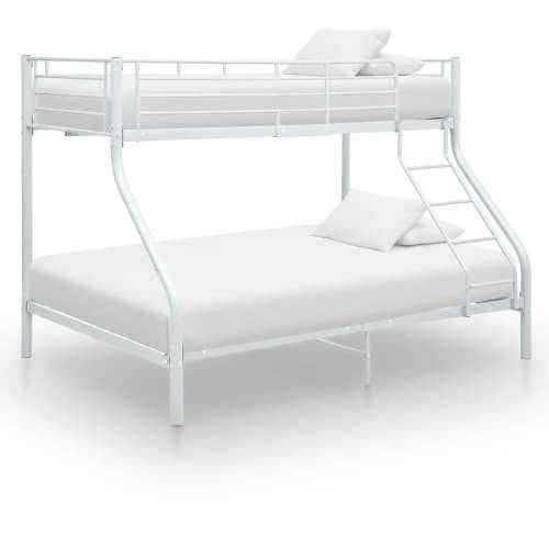 Okvir za krevet na kat bijeli metalni 140 x 200 / 90 x 200 cm Cijena
