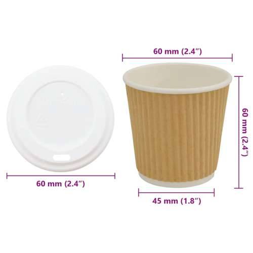 papirnate šalice za kavu s poklopcem 1000 kom 4 oz 100 ml - 1 100 ml Cijena