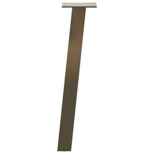 Noge za klub stolić 4 kom. Prirodni čelik 42 cm Čelik - Prirodna 42 cm (40 mm) 1 Cijena