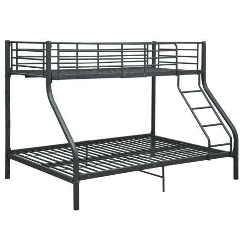 Okvir za krevet na kat crni metalni 140 x 200 / 90 x 200 cm Cijena
