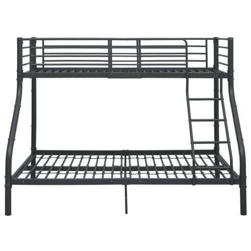 Okvir za krevet na kat crni metalni 140 x 200 / 90 x 200 cm - Crna Ne Cijena