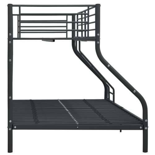 Okvir za krevet na kat crni metalni 140 x 200 / 90 x 200 cm - Crna Ne Cijena