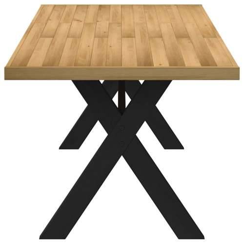 Blagovaonski stol NOAIN Noge u obliku slova X puno drvo bor - 1 180 cm Oblik slova X Cijena