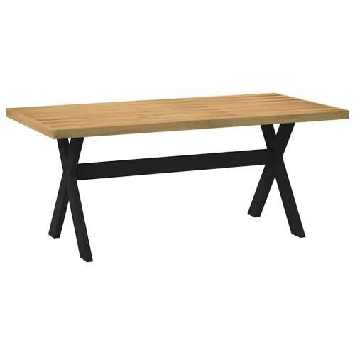 Blagovaonski stol NOAIN Noge u obliku slova X puno drvo bor - 1 180 cm Oblik slova X Cijena