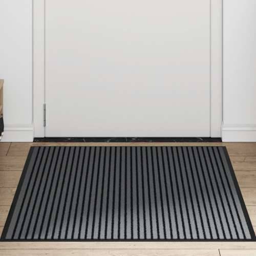 Otirač Stripe crni i sivi 90x150 cm - 90 x 150 cm 1 Cijena