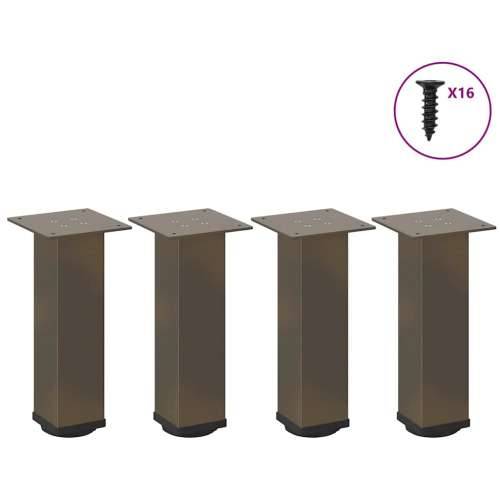 Noge za stolić 4 kom prirodni čelik 30-32 cm čelik - Prirodna 30-32 cm (80 mm) 1 Cijena