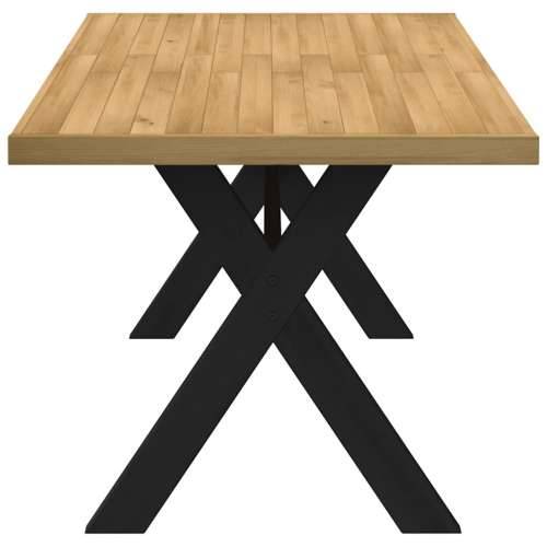 Blagovaonski stol NOAIN Noge u obliku slova X puno drvo bor - 1 160 cm Oblik slova X Cijena