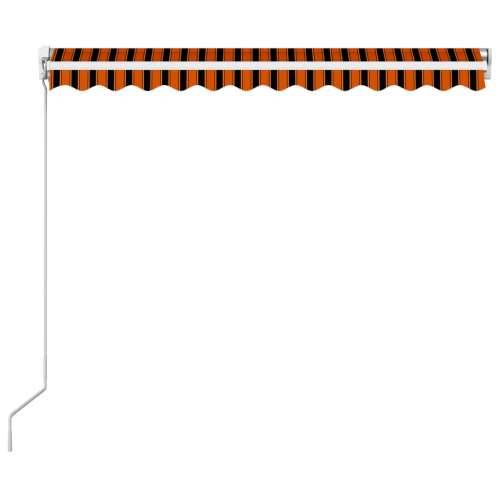 Tenda na ručno uvlačenje 350 x 250 cm narančasto-smeđa Cijena