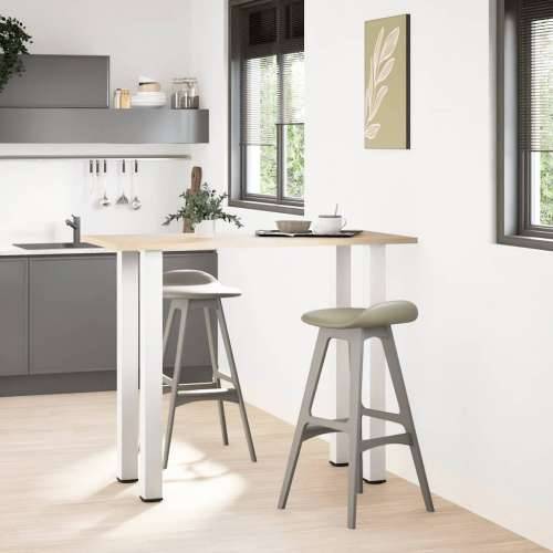Noge za barski stol 4 kom Bijele 110-112 cm Čelične - Bijela 110-112 cm (80 mm) 1 Cijena