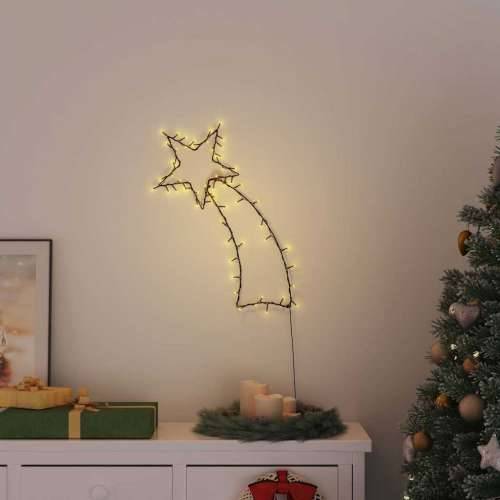 Božićna svjetla silueta zvijezde padalice 80 LED dioda toplo - 29 x 61 cm 1 Cijena