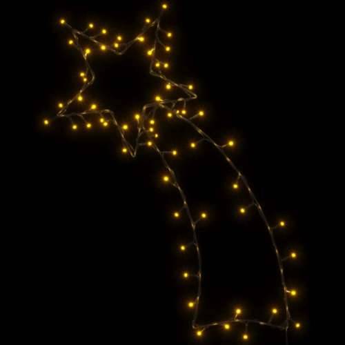 Božićna svjetla silueta zvijezde padalice 80 LED dioda toplo - 29 x 61 cm 1 Cijena