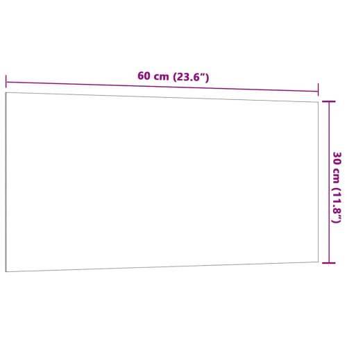 Zidna magnetna ploča crna 60 x 30 cm od kaljenog stakla - Crna 60 x 30 cm Cijena
