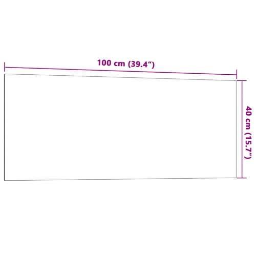 Zidna magnetna ploča crna 100 x 40 cm od kaljenog stakla - Crna 100 x 40 cm Cijena