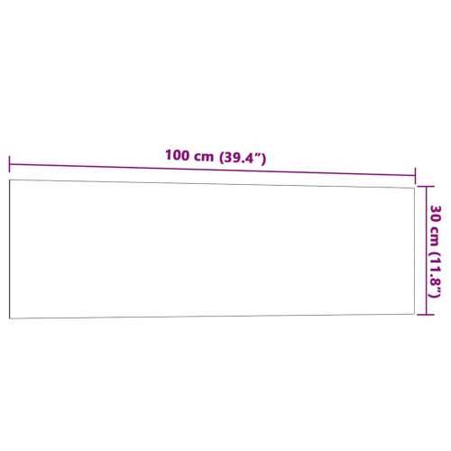 Zidna magnetna ploča bijela 100 x 30 cm od kaljenog stakla - Bijela 100 x 30 cm Cijena