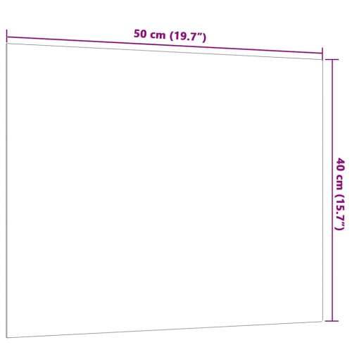 Zidna magnetna ploča bijela 50 x 40 cm od kaljenog stakla - Bijela 50 x 40 cm Cijena