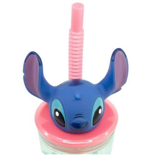 Čašu sa Slamkom Stitch Sweet Plava Lila PVC 360 ml 3D Cijena