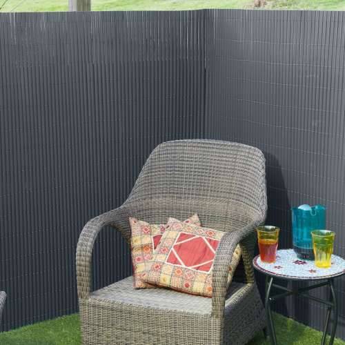 Nature dvostrana vrtna pregrada PVC 1 x 3 m antracit - Antracit 1 x 3 m 1 Cijena