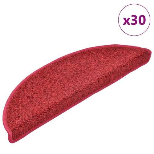 Prostirke za stepenice 30 kom bordeaux crvene 56x17x3 cm - Bordo crvena 56 x 17 x 3 cm 30 Cijena