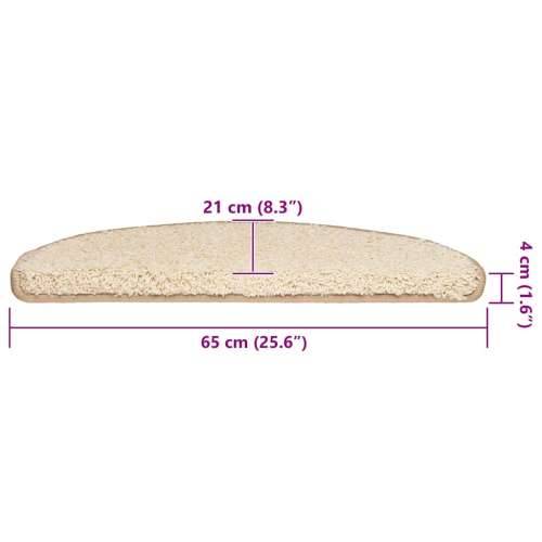 Prostirke za stepenice 30 kom krem 65x21x4 cm - Krema 65 x 21 x 4 cm 30 Cijena