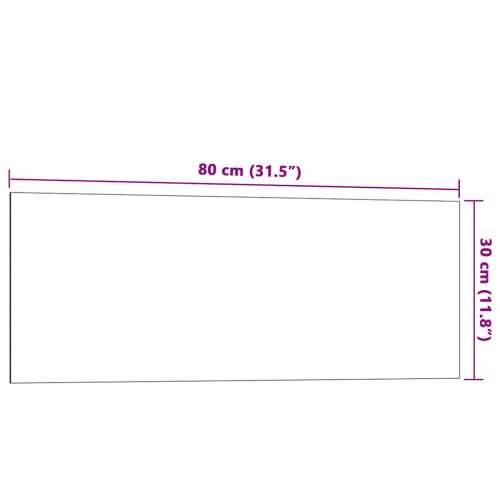 Zidna magnetna ploča crna 80 x 30 cm od kaljenog stakla - Crna 80 x 30 cm Cijena