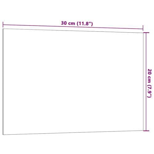 Zidna magnetna ploča crna 30 x 20 cm od kaljenog stakla - Crna 30 x 20 cm Cijena