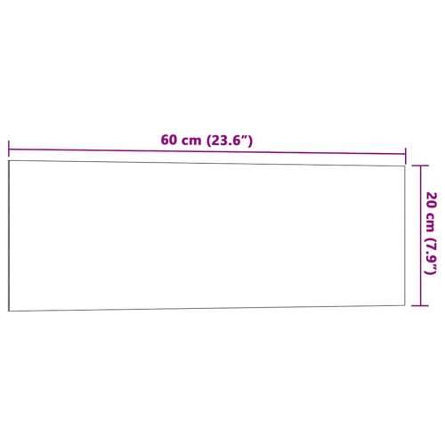 Zidna magnetna ploča crna 60x20 cm od kaljenog stakla - Crna 60 x 20 cm Cijena