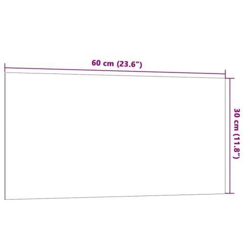 Zidna magnetna ploča bijela 60 x 30 cm od kaljenog stakla - Bijela 60 x 30 cm Cijena