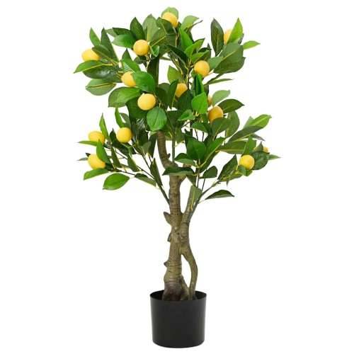 Umjetno stablo limuna 234 listova 90 cm zeleno - 90 cm 1 Cijena