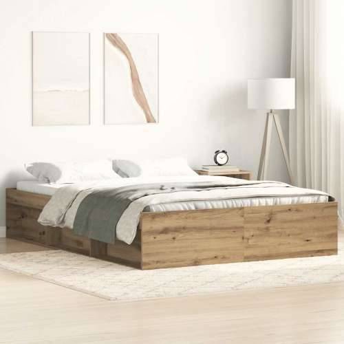 Okvir kreveta bez madraca boja hrasta artisan 120x200 cm - hrast artisan 120 x 200 cm Cijena