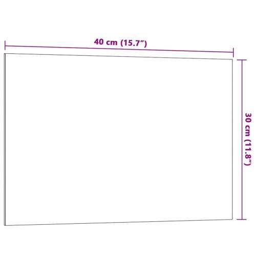 Zidna magnetna ploča bijela 40 x 30 cm od kaljenog stakla - Bijela 40 x 30 cm Cijena
