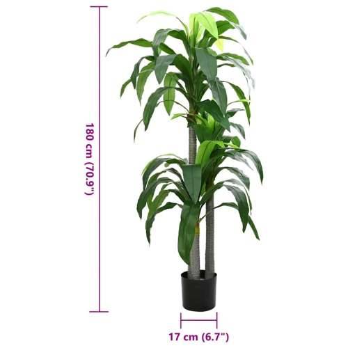 Umjetno stablo dracaena 36 listova 180 cm zeleno - 180 cm 1 Cijena