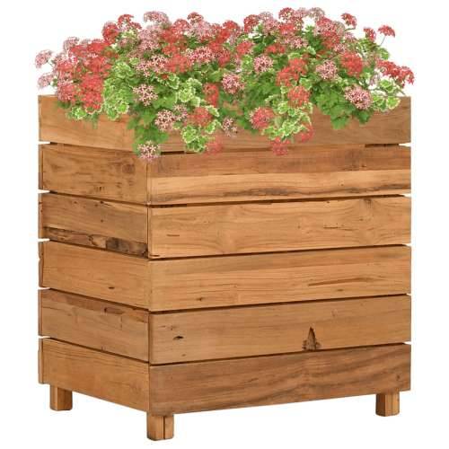 Povišena gredica 50 x 40 x 55 cm reciklirana tikovina i čelik - 50 x 40 x 55 cm 1 Cijena