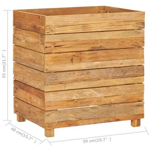 Povišena gredica 50 x 40 x 55 cm reciklirana tikovina i čelik - 50 x 40 x 55 cm 1 Cijena