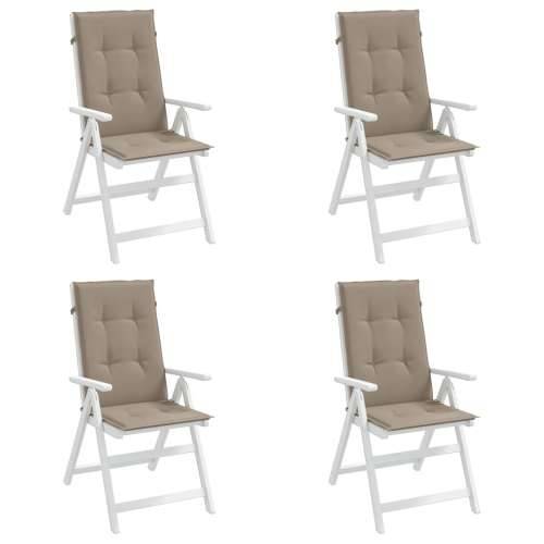 Jastuci za vrtne stolice 4 kom smeđesivi 120x50x3 cm od tkanine Cijena