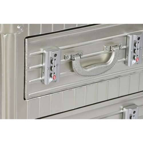 Noćni ormarić Home ESPRIT Srebrna Metal Drvo MDF 46 x 39 x 63 cm Cijena