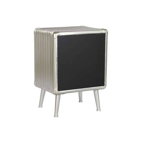 Noćni ormarić Home ESPRIT Srebrna Metal Drvo MDF 46 x 39 x 63 cm Cijena
