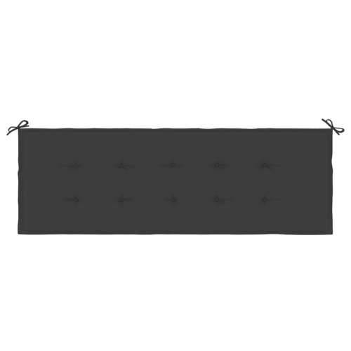 Jastuk za vrtnu klupu crni 150x50x4 cm od tkanine Oxford - Crna 150 x 50 x 3 cm 1 Cijena