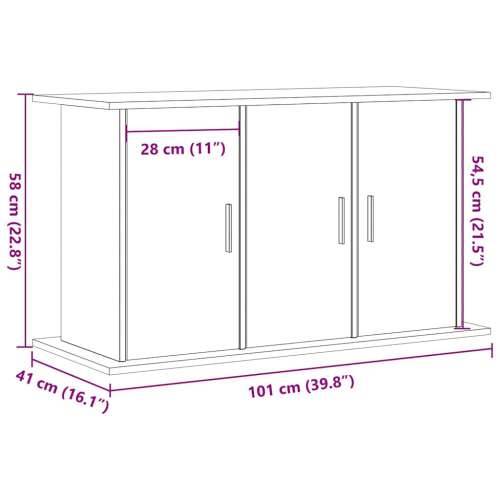 Stalak za akvarij staro drvo 101x41x58 cm konstruirano drvo - Staro drvo 101 x 41 x 58 cm Cijena