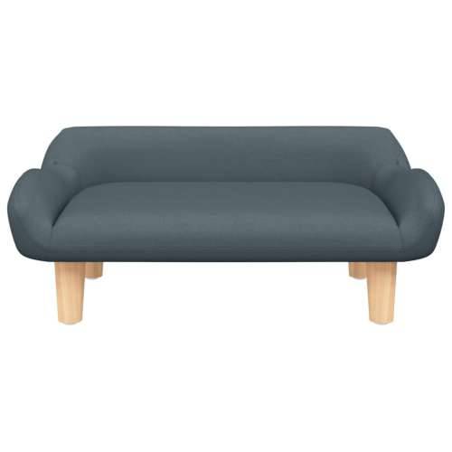 Dječja sofa tamnosiva 70x40x24 cm tkanina - Tamno siva Cijena