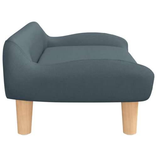 Dječja sofa tamnosiva 70x40x24 cm tkanina - Tamno siva Cijena