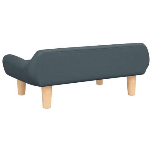 Dječja sofa tamnosiva 70x40x24 cm tkanina - Tamno siva Cijena