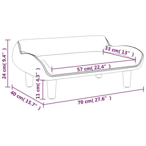Dječja sofa tamnosiva 70x40x24 cm tkanina - Tamno siva Cijena